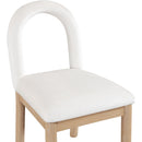  Color_Cream -- Conrad Cream Velvet Upholstered Dining Chair IMAGE 6