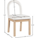  Color_Cream -- Conrad Cream Velvet Upholstered Dining Chair IMAGE 9