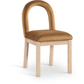  Color_Saddle -- Conrad Saddle Velvet Upholstered Dining Chair IMAGE 1
