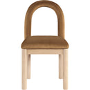  Color_Saddle -- Conrad Saddle Velvet Upholstered Dining Chair IMAGE 3