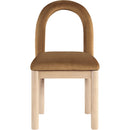 Meridian Conrad Saddle Velvet Dining Chair IMAGE 3