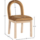  Color_Saddle -- Conrad Saddle Velvet Upholstered Dining Chair IMAGE 9
