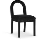 Meridian Conrad Black Velvet Dining Chair IMAGE 1
