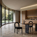  Color_Black -- Conrad Black Velvet Upholstered Dining Chair IMAGE 2