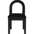 Meridian Conrad Black Velvet Dining Chair IMAGE 3