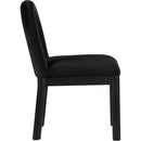  Color_Black -- Conrad Black Velvet Upholstered Dining Chair IMAGE 4