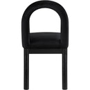  Color_Black -- Conrad Black Velvet Upholstered Dining Chair IMAGE 5