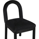  Color_Black -- Conrad Black Velvet Upholstered Dining Chair IMAGE 6