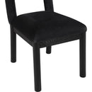  Color_Black -- Conrad Black Velvet Upholstered Dining Chair IMAGE 7