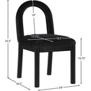  Color_Black -- Conrad Black Velvet Upholstered Dining Chair IMAGE 8