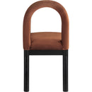  Color_Cognac -- Conrad Cognac Velvet Upholstered Dining Chair IMAGE 5