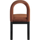 Meridian Conrad Cognac Velvet Dining Chair IMAGE 5
