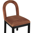  Color_Cognac -- Conrad Cognac Velvet Upholstered Dining Chair IMAGE 6