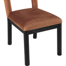  Color_Cognac -- Conrad Cognac Velvet Upholstered Dining Chair IMAGE 7