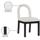  Color_Cream -- Conrad Cream Velvet Upholstered Dining Chair IMAGE 9