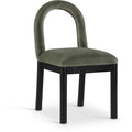 Color_Green -- Conrad Green Velvet Upholstered Dining Chair IMAGE 1