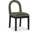  Color_Green -- Conrad Green Velvet Upholstered Dining Chair IMAGE 1