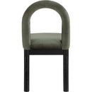  Color_Green -- Conrad Green Velvet Upholstered Dining Chair IMAGE 5