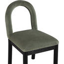  Color_Green -- Conrad Green Velvet Upholstered Dining Chair IMAGE 6