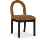  Color_Saddle -- Conrad Saddle Velvet Upholstered Dining Chair IMAGE 1