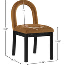  Color_Saddle -- Conrad Saddle Velvet Upholstered Dining Chair IMAGE 8