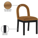  Color_Saddle -- Conrad Saddle Velvet Upholstered Dining Chair IMAGE 9
