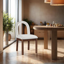  Color_Cream -- Conrad Cream Velvet Upholstered Dining Chair IMAGE 2