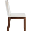  Color_Cream -- Conrad Cream Velvet Upholstered Dining Chair IMAGE 4