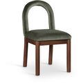  Color_Green -- Conrad Green Velvet Upholstered Dining Chair IMAGE 1