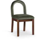  Color_Green -- Conrad Green Velvet Upholstered Dining Chair IMAGE 1