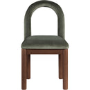  Color_Green -- Conrad Green Velvet Upholstered Dining Chair IMAGE 3