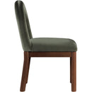  Color_Green -- Conrad Green Velvet Upholstered Dining Chair IMAGE 4