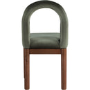  Color_Green -- Conrad Green Velvet Upholstered Dining Chair IMAGE 5