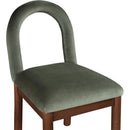  Color_Green -- Conrad Green Velvet Upholstered Dining Chair IMAGE 6