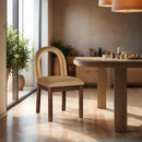  Color_Saddle -- Conrad Saddle Velvet Upholstered Dining Chair IMAGE 2