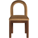  Color_Saddle -- Conrad Saddle Velvet Upholstered Dining Chair IMAGE 3
