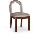  Color_Taupe -- Conrad Taupe Velvet Upholstered Dining Chair IMAGE 1