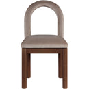  Color_Taupe -- Conrad Taupe Velvet Upholstered Dining Chair IMAGE 3