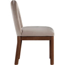  Color_Taupe -- Conrad Taupe Velvet Upholstered Dining Chair IMAGE 4