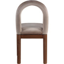 Meridian Conrad Taupe Velvet Dining Chair IMAGE 5