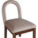  Color_Taupe -- Conrad Taupe Velvet Upholstered Dining Chair IMAGE 6