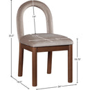  Color_Taupe -- Conrad Taupe Velvet Upholstered Dining Chair IMAGE 8