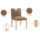  Color_Brown -- Aimee Brown Vegan Leather Upholstered Dining Side Chair IMAGE 10