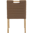 Meridian Aimee Brown Vegan Leather Dining Side Chair IMAGE 5