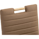  Color_Brown -- Aimee Brown Vegan Leather Upholstered Dining Side Chair IMAGE 8
