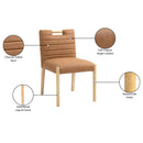  Color_Cognac -- Aimee Cognac Vegan Leather Upholstered Dining Side Chair IMAGE 10