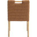  Color_Cognac -- Aimee Cognac Vegan Leather Upholstered Dining Side Chair IMAGE 5