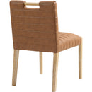  Color_Cognac -- Aimee Cognac Vegan Leather Upholstered Dining Side Chair IMAGE 6