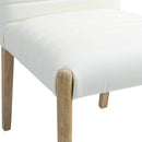  Color_Cream -- Aimee Cream Vegan Leather Upholstered Dining Side Chair IMAGE 6