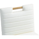  Color_Cream -- Aimee Cream Vegan Leather Upholstered Dining Side Chair IMAGE 7
